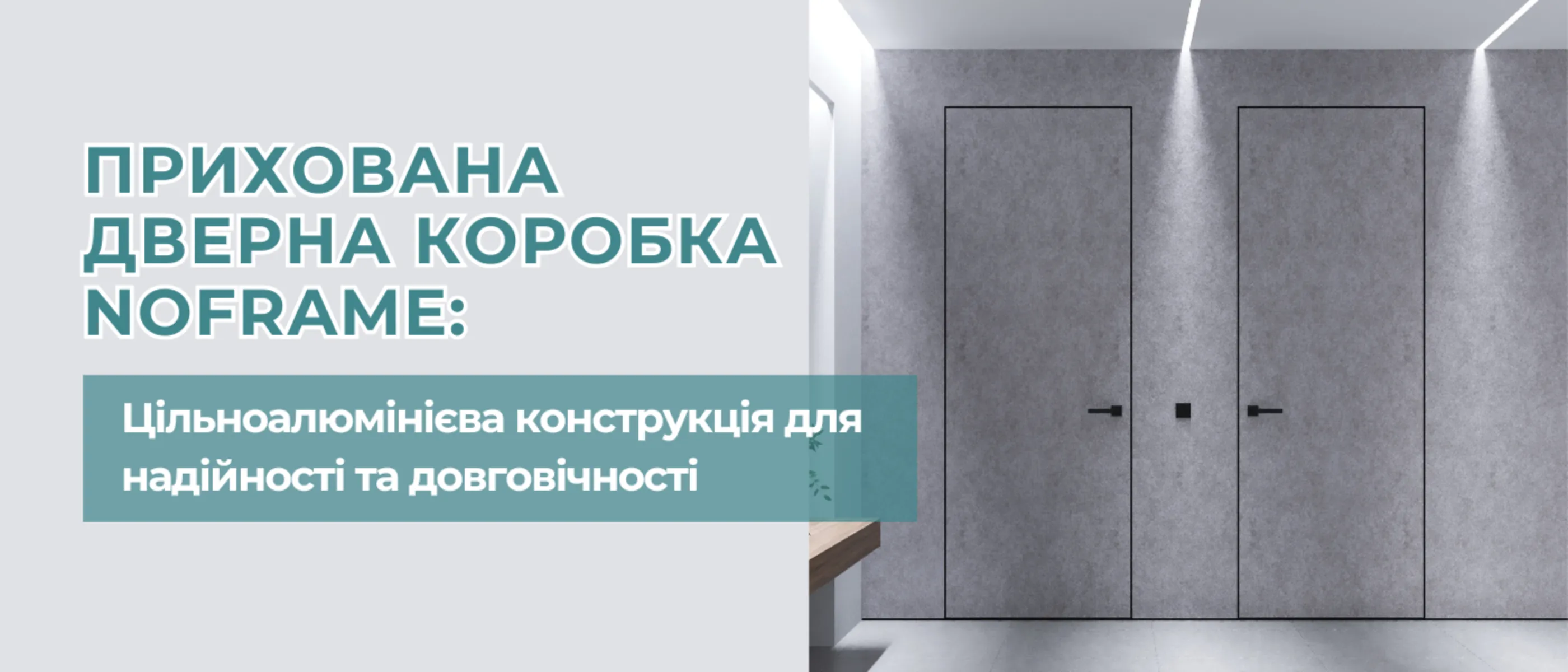 Прихована дверна коробка NoFrame